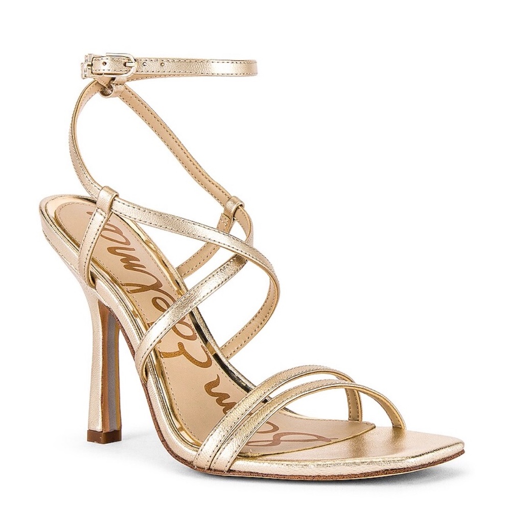 Sam Edelman Leeanne Strappy Stiletto Gold - Never Worn